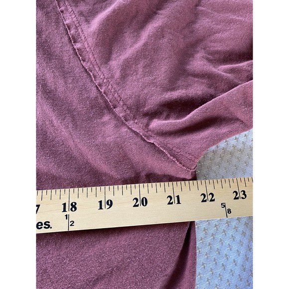 Free People Don't You Want Me Wine Cowl Neck Tunic Side Slit Oversized Small Red - Picture 10 of 12